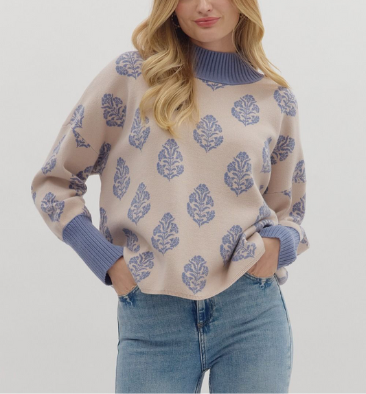Luxe Print Sweater