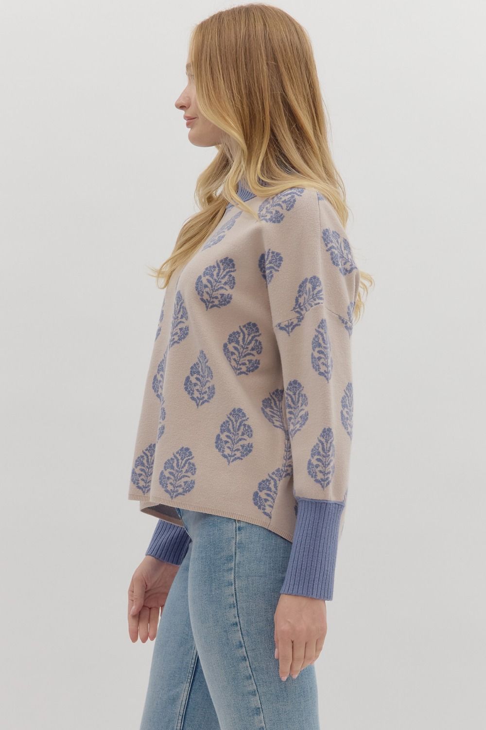 Luxe Print Sweater