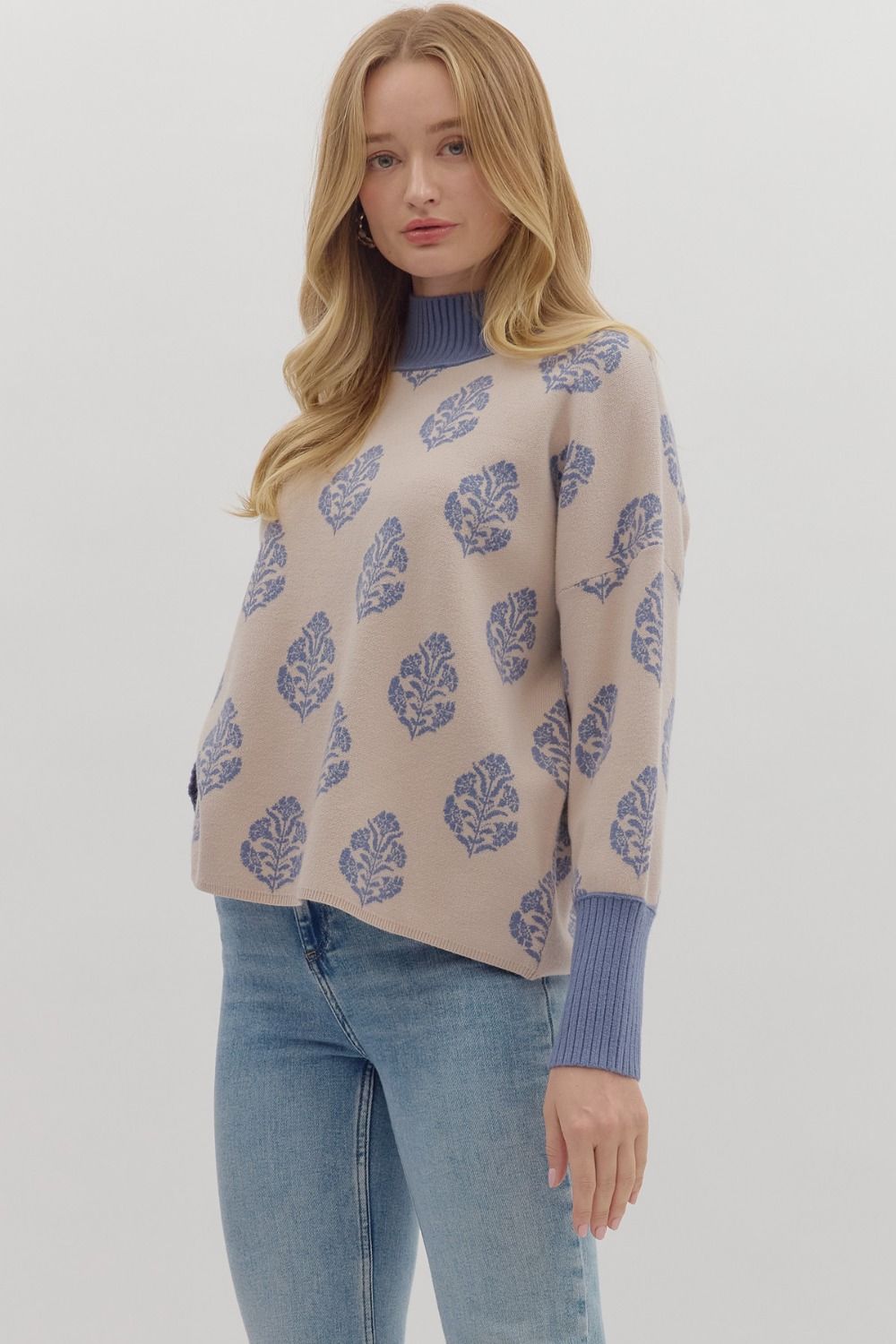 Luxe Print Sweater