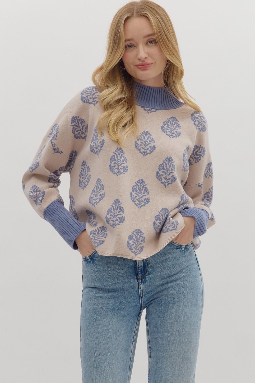 Luxe Print Sweater