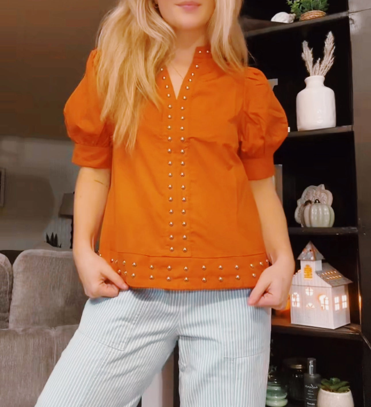 Game Day Studded Top