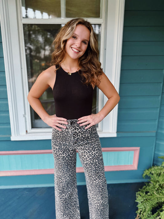 Leap In Leopard Jeans